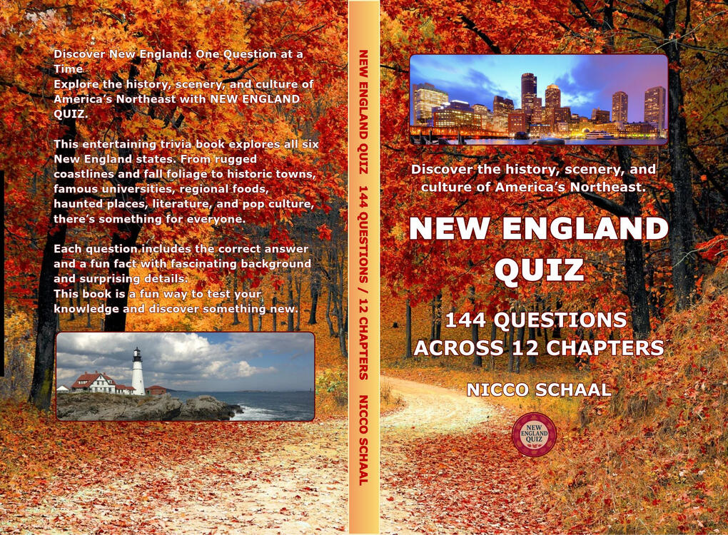 New England Quiz New England Quiz by Nicco Schaal - the image displays the hardcover version of the book.